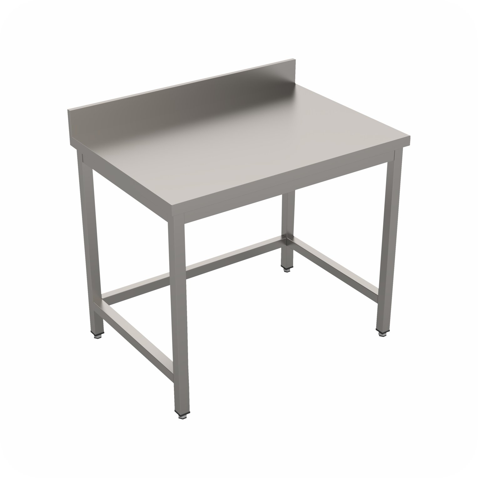 Werktafel 200x60x85 Zonder Bodemschap Met Rand, Demontabel WTF-2006085-S