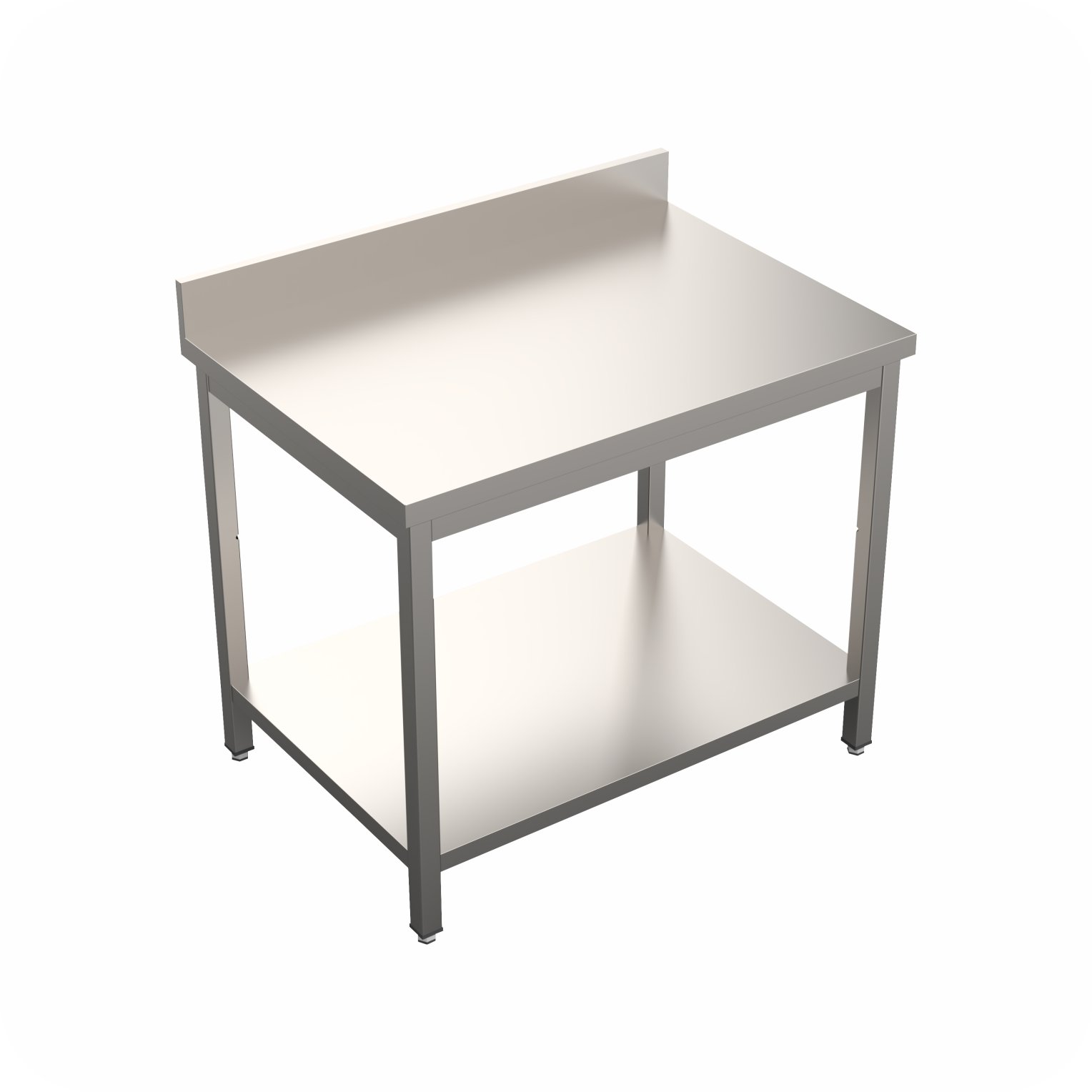 Werktafel 160x60x85 Met Rand, Demontabel WTF-1606085-SA