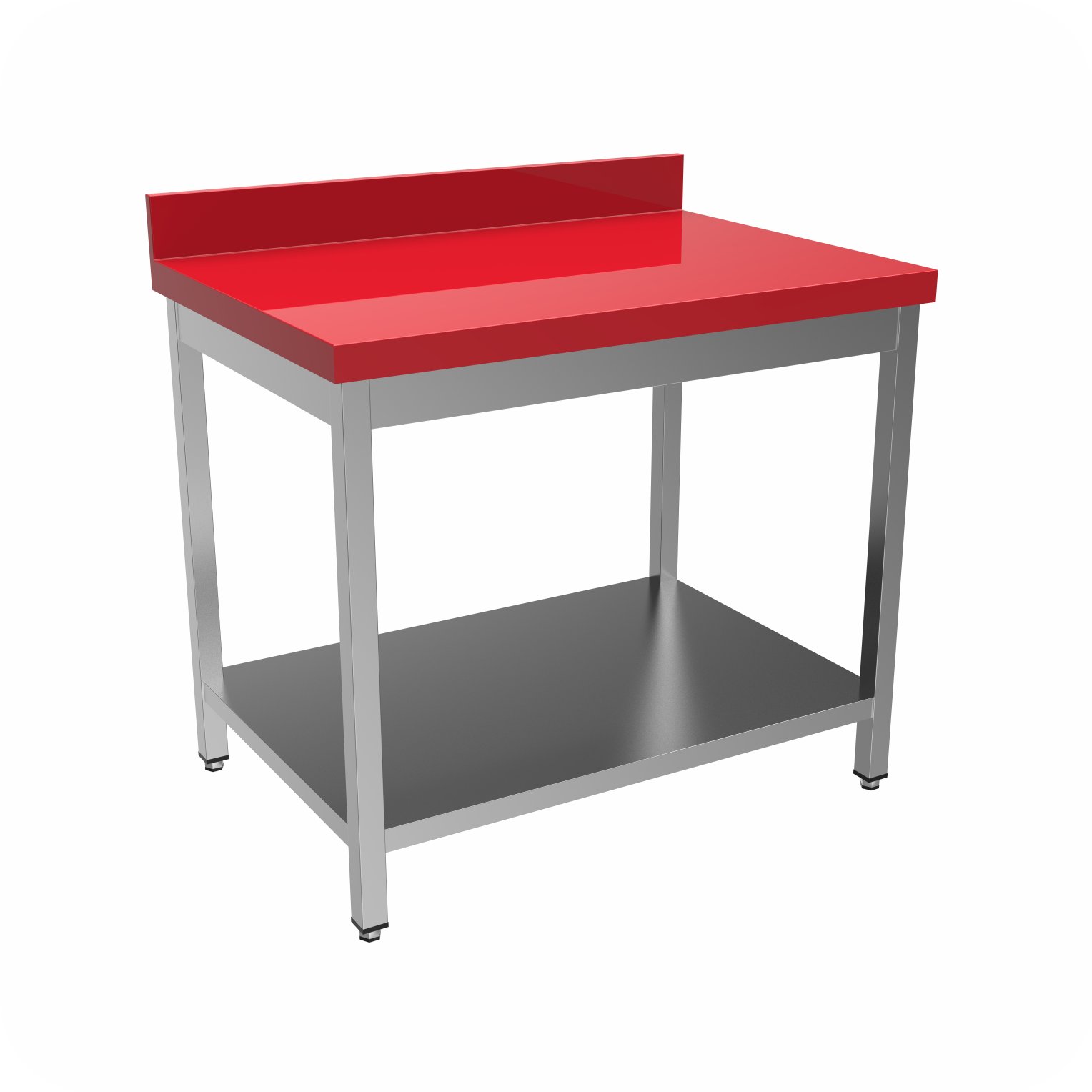 Polyethylene Werktafel 180x70x85 Met Rand, Gelast WTFP-1807085