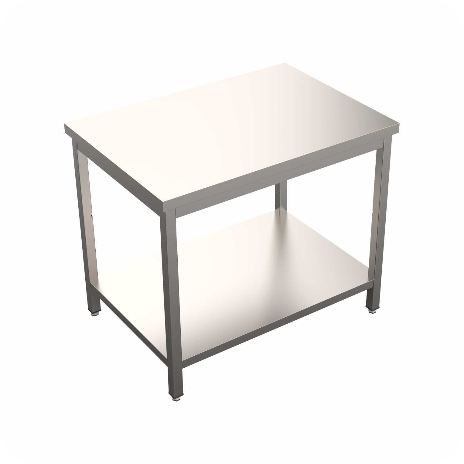 Werktafel 70x60x85 Met Bodemschap, Demontabel WTF-706085-A